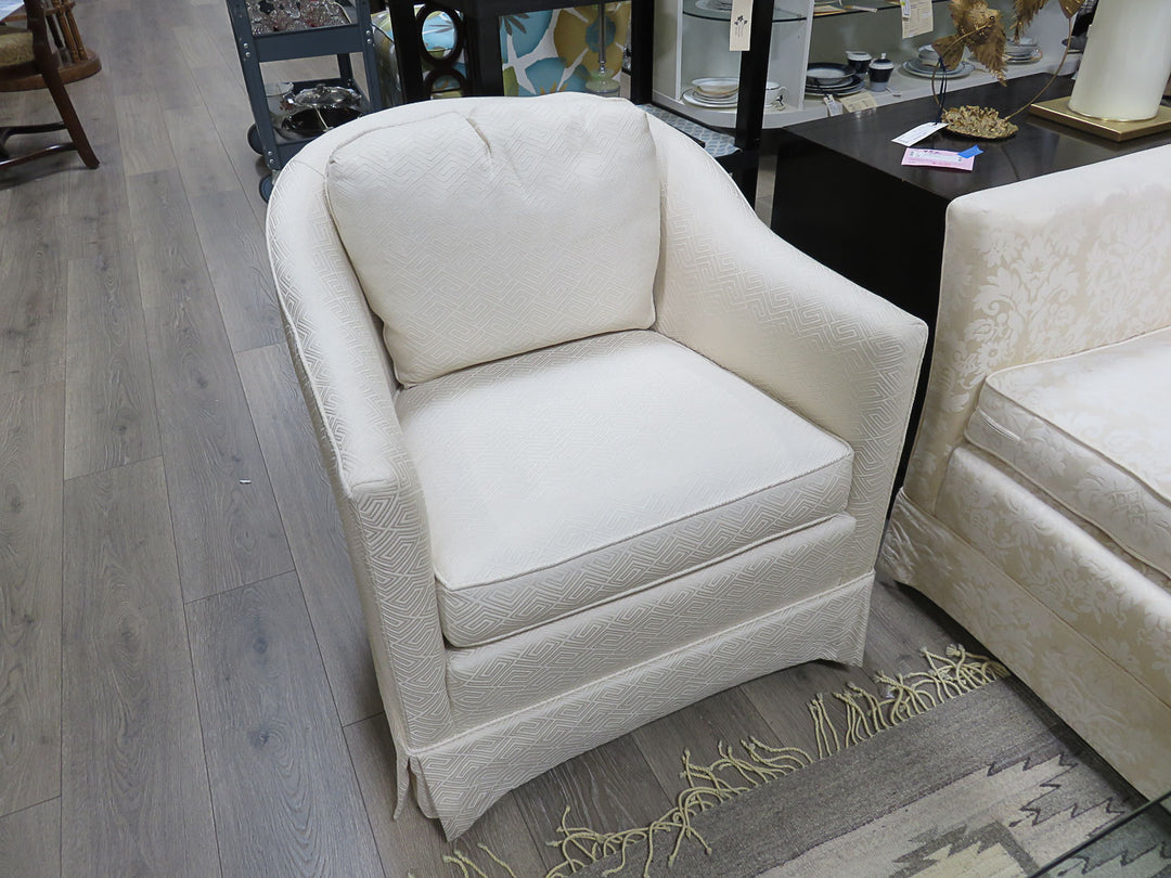 Cream Barrel Chair