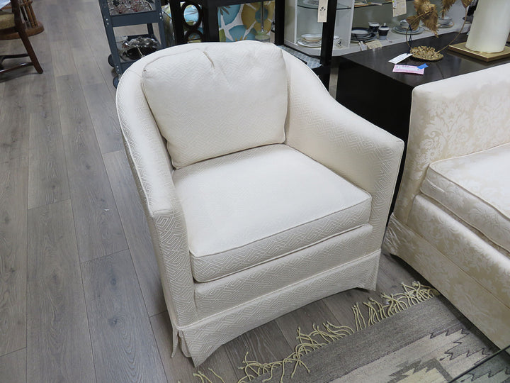 Cream Barrel Chair