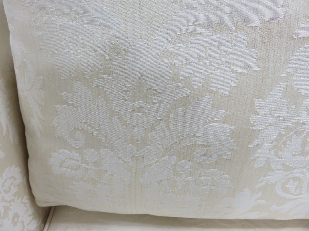 Cream Brocade Sofa