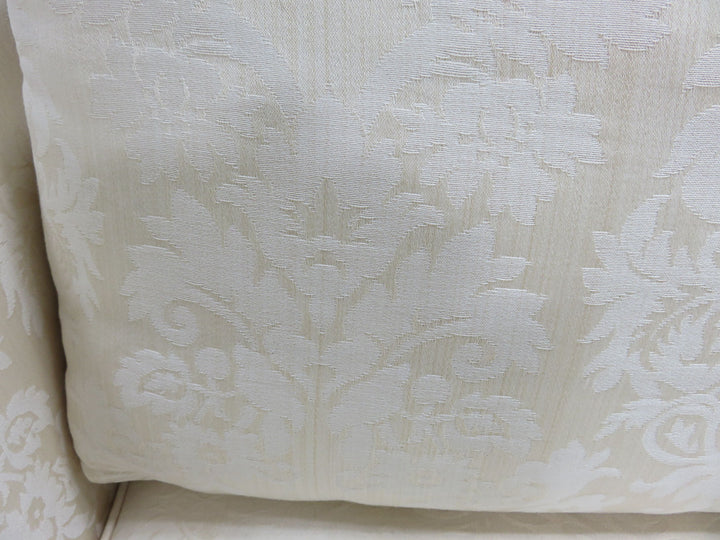 Cream Brocade Sofa