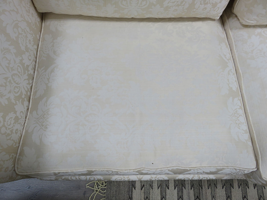 Cream Brocade Sofa