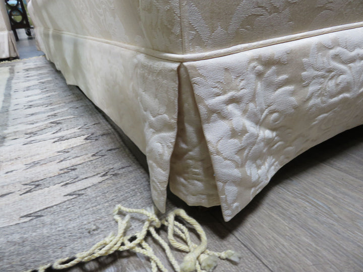 Cream Brocade Sofa