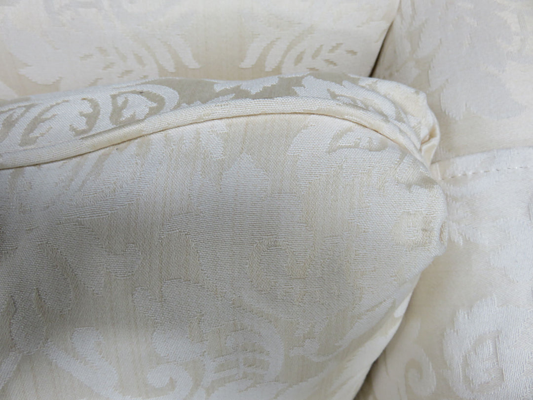 Cream Brocade Sofa