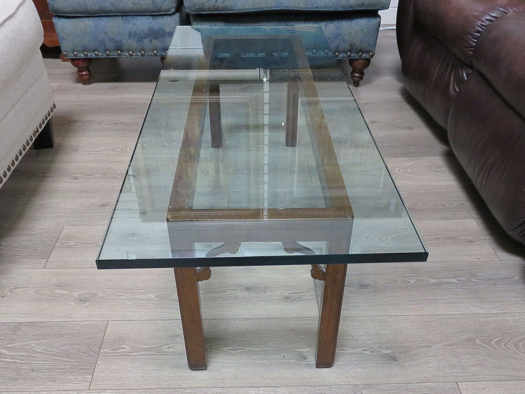 Glass Topped Coffee Table