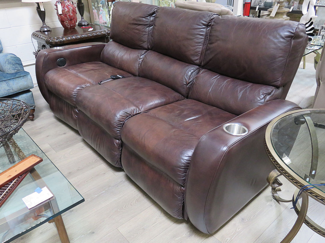 Leather Sectional Recliner Sofa