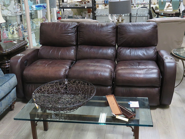 Leather Sectional Recliner Sofa