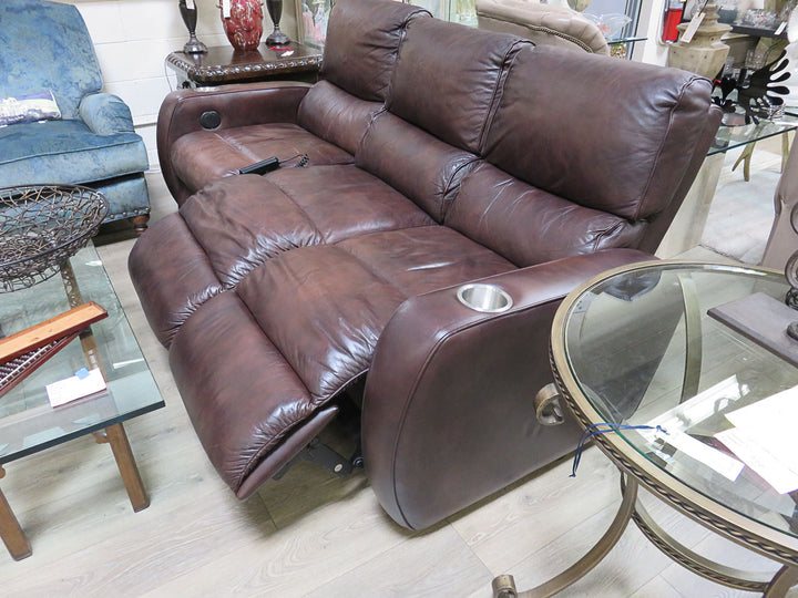 Leather Sectional Recliner Sofa