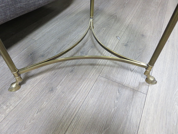 Brass & Glass End Table