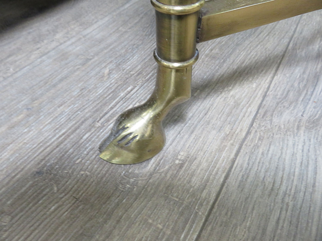 Brass & Glass End Table