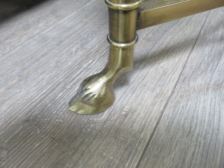 Brass & Glass End Table