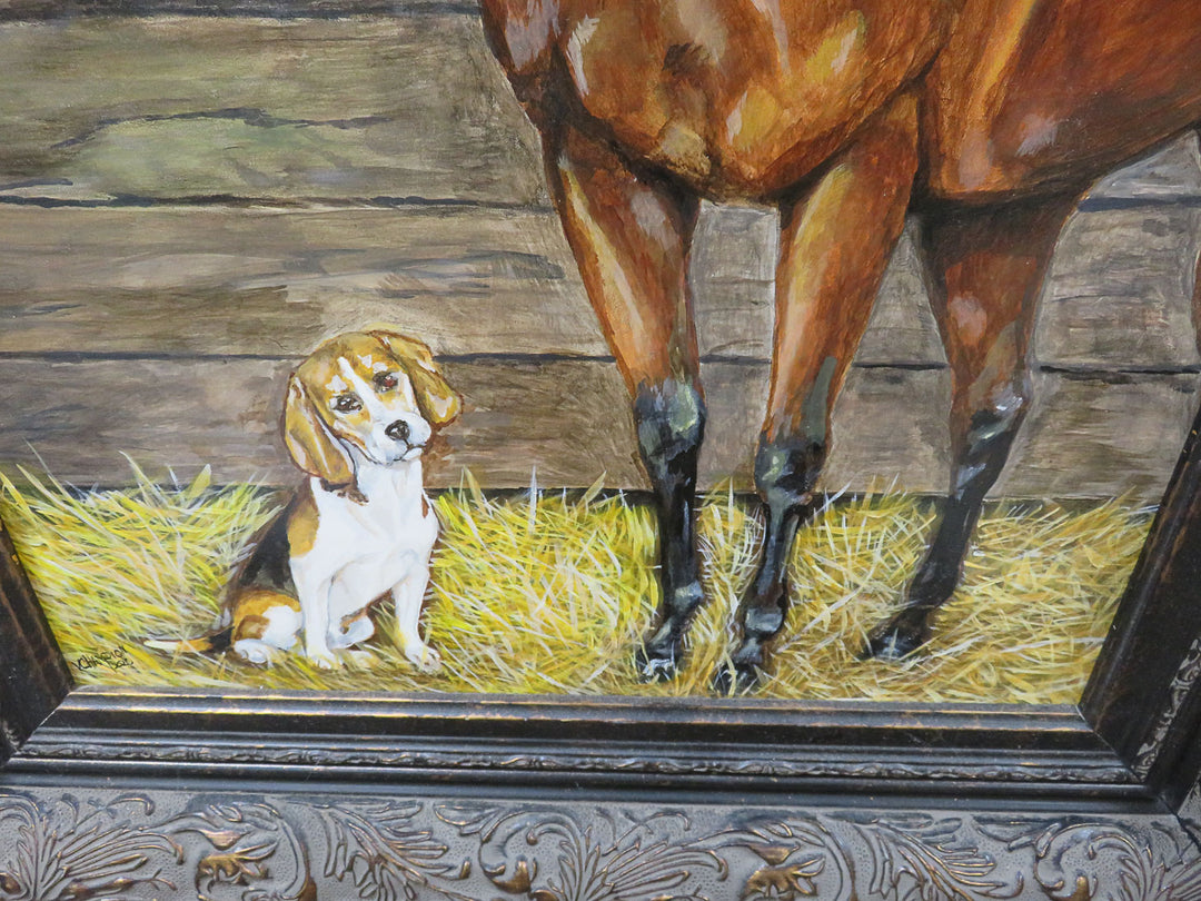 Original Oil Painting by V. Champion