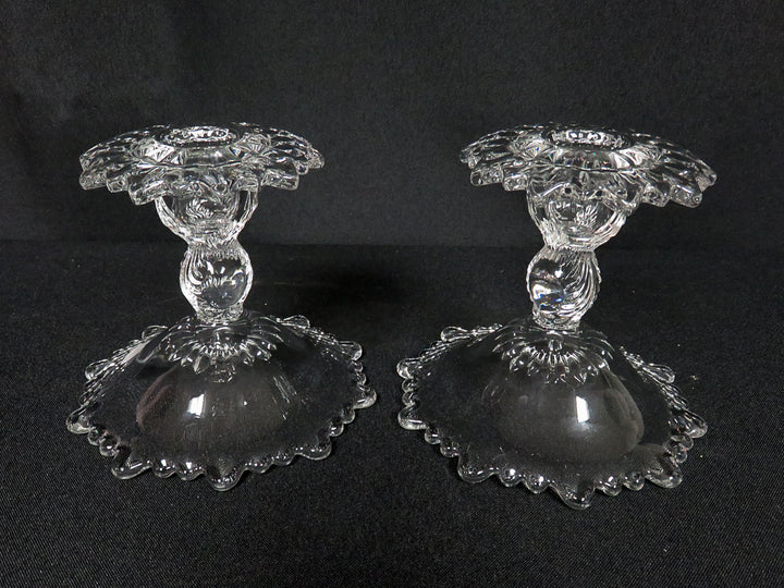 Cambridge Glass Candlesticks