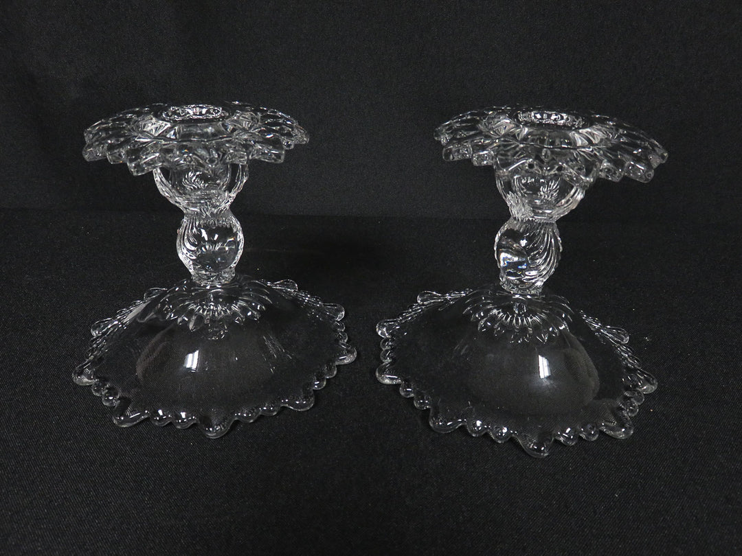 Cambridge Glass Candlesticks