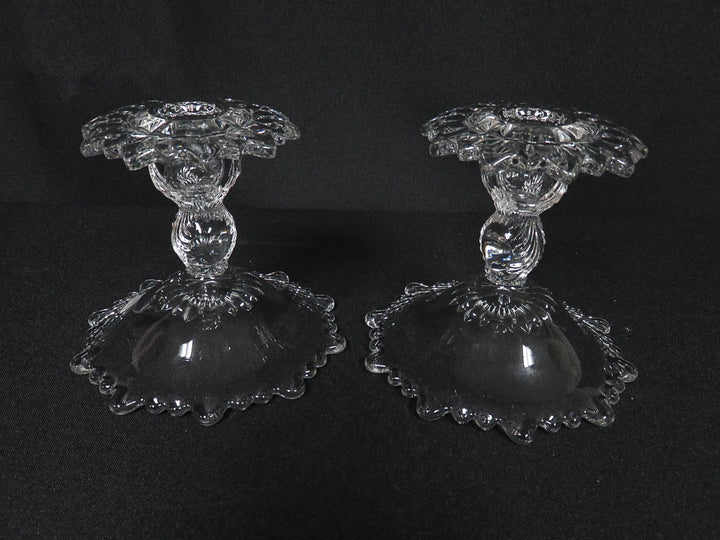 Cambridge Glass Candlesticks