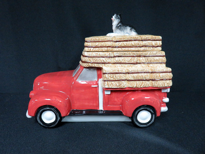 Red Pickup Truck Cookie Jar