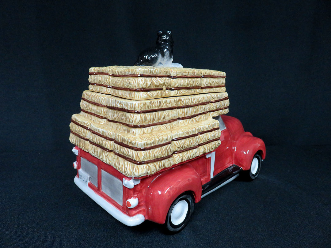 Red Pickup Truck Cookie Jar