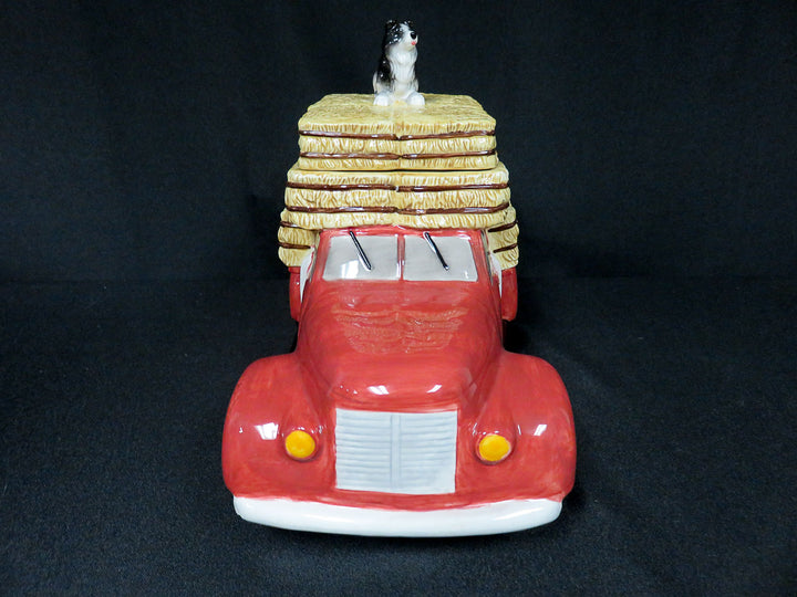 Red Pickup Truck Cookie Jar