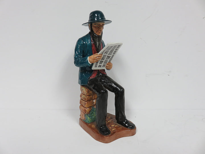 The News Sheet Coalport Figurine