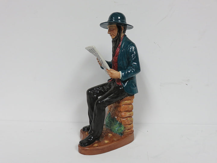 The News Sheet Coalport Figurine