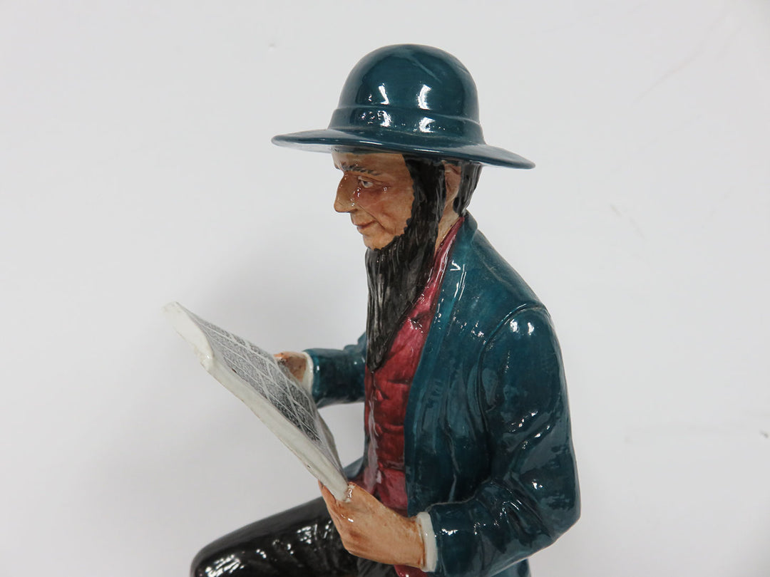 The News Sheet Coalport Figurine