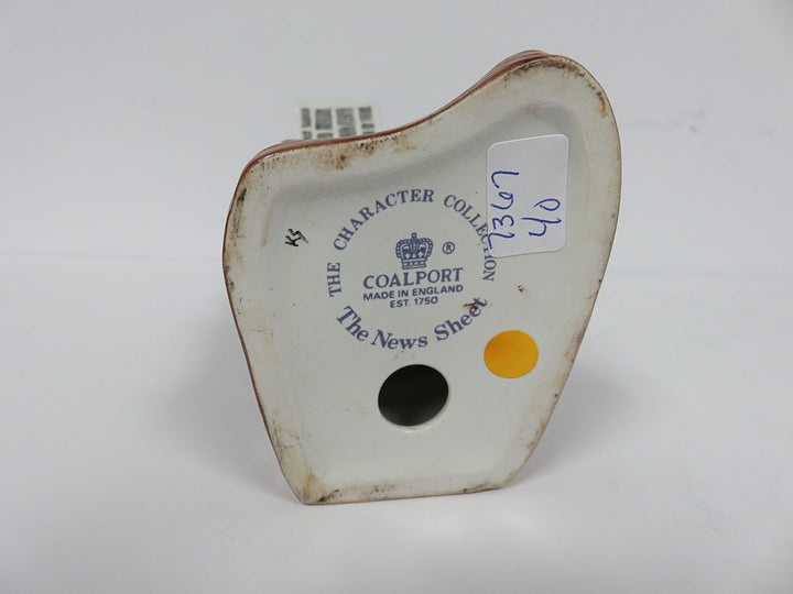 The News Sheet Coalport Figurine
