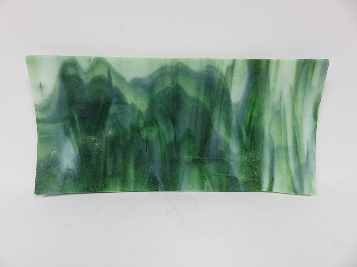 Art Glass Green Tray