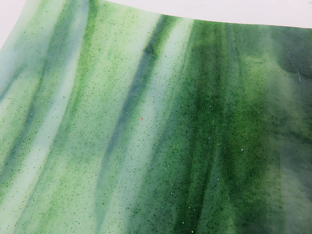 Art Glass Green Tray