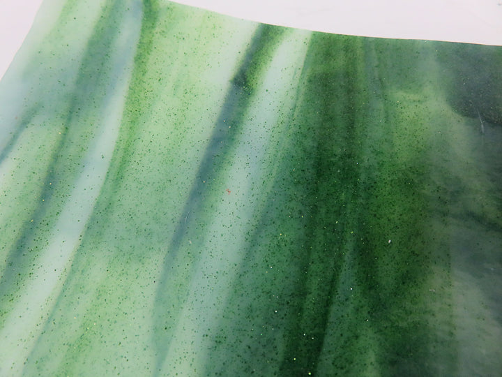 Art Glass Green Tray
