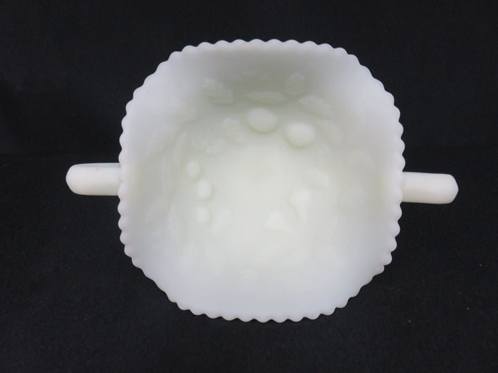 Fenton Custard Uranium Glass Compote