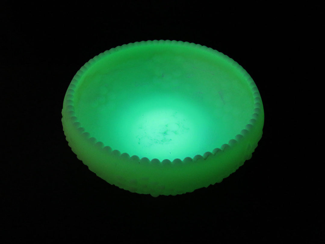 Fenton Custard Uranium Glass Bowl