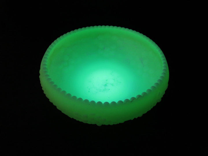 Fenton Custard Uranium Glass Bowl