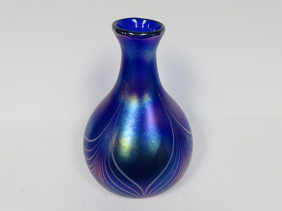 Iridescent Art Glass Vase