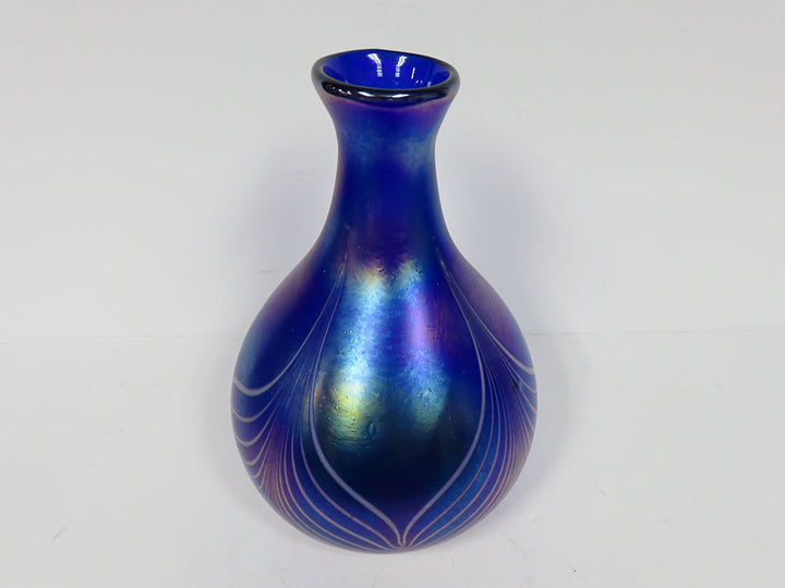 Iridescent Art Glass Vase