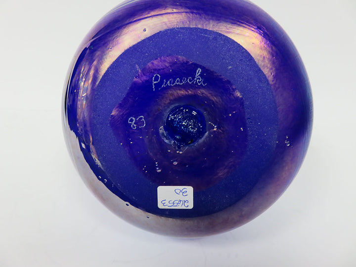 Iridescent Art Glass Vase