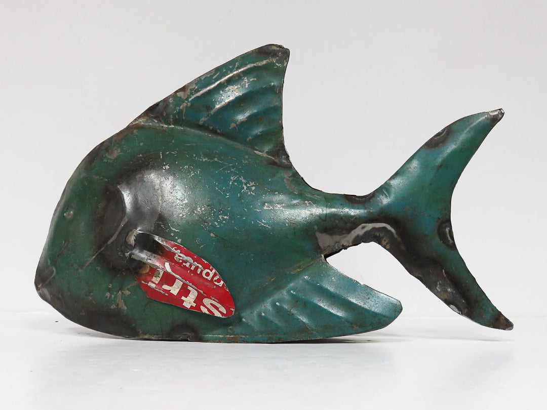 Recycled Fish Metal Sculpture