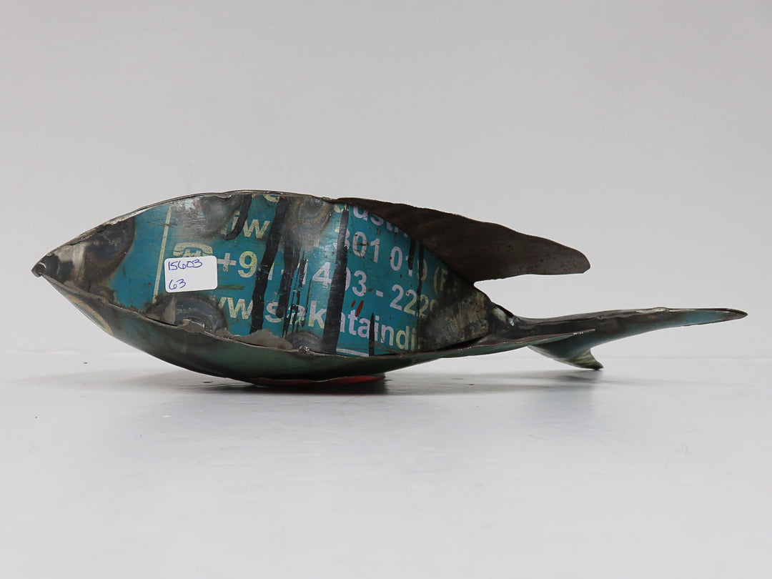 Recycled Fish Metal Sculpture