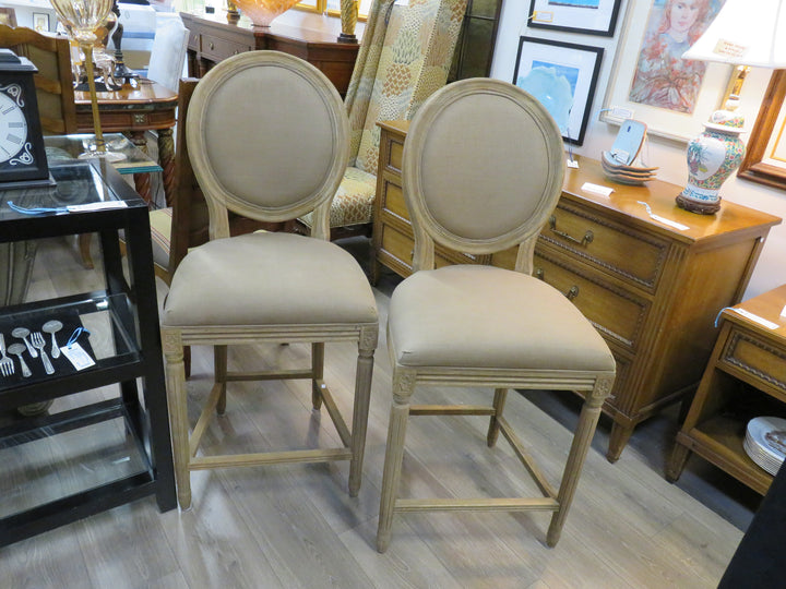 Two Restoration Hardware Counter Stools