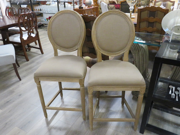 Two Restoration Hardware Counter Stools