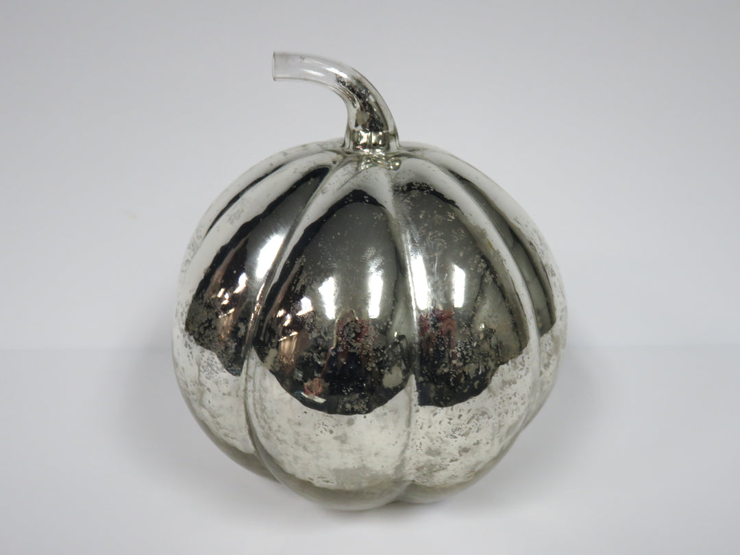 Mercury Glass Votive Pumpkin