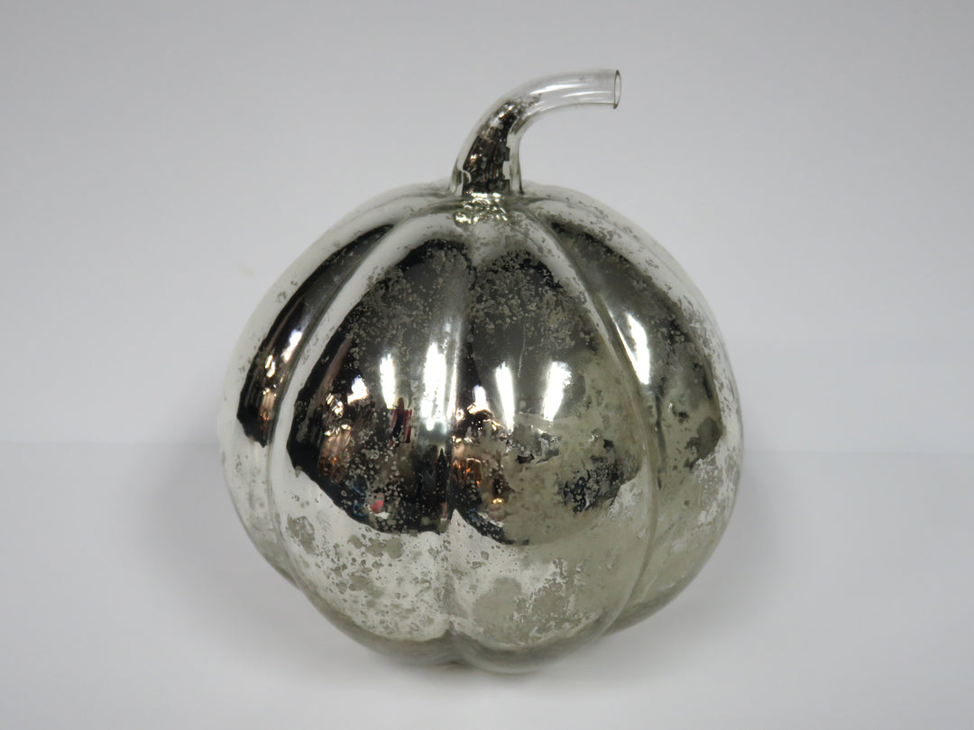 Mercury Glass Votive Pumpkin