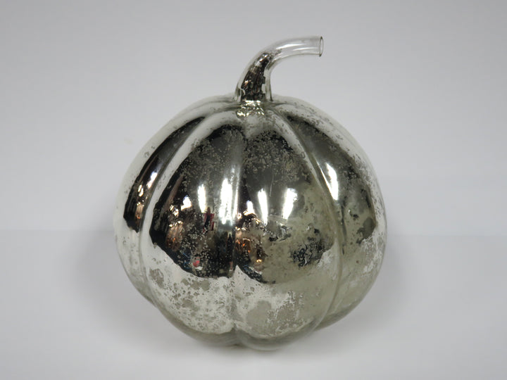 Mercury Glass Votive Pumpkin
