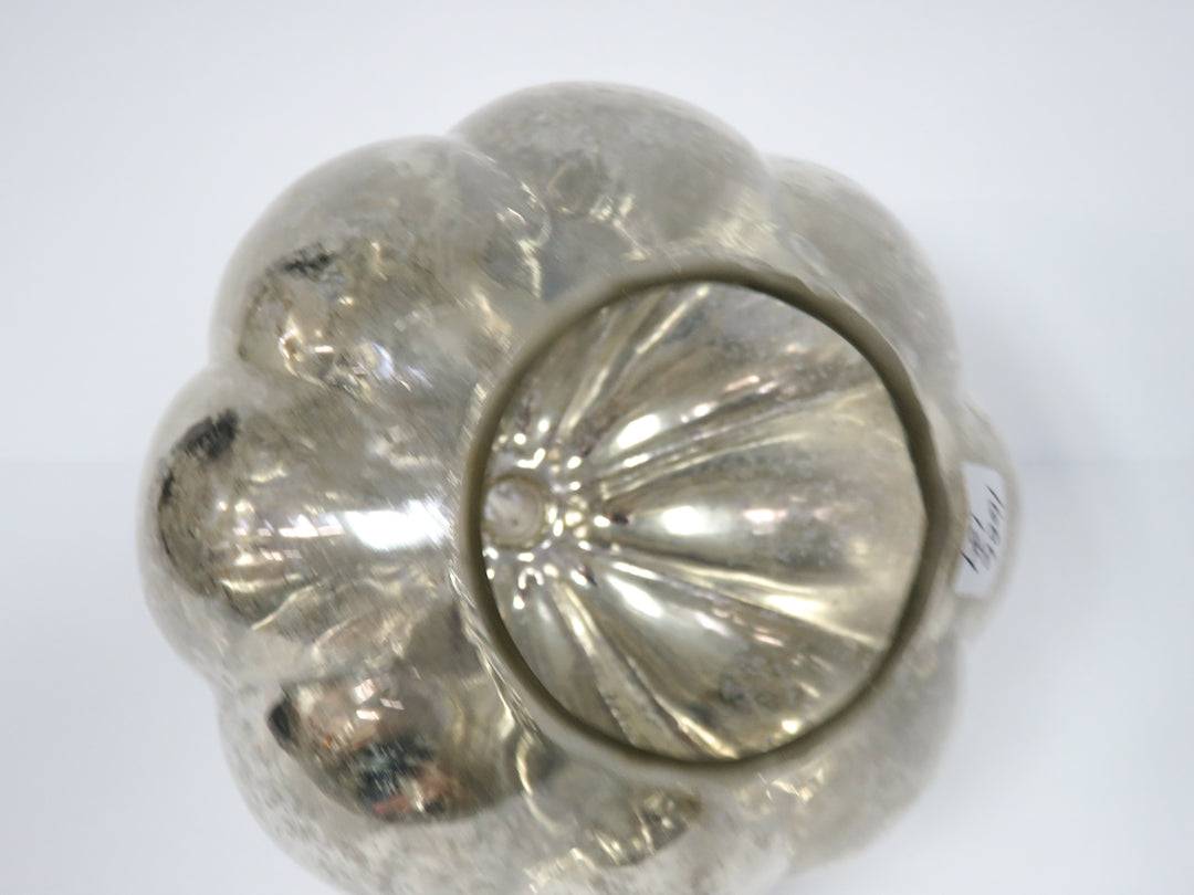 Mercury Glass Votive Pumpkin