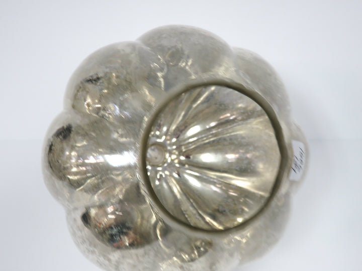 Mercury Glass Votive Pumpkin
