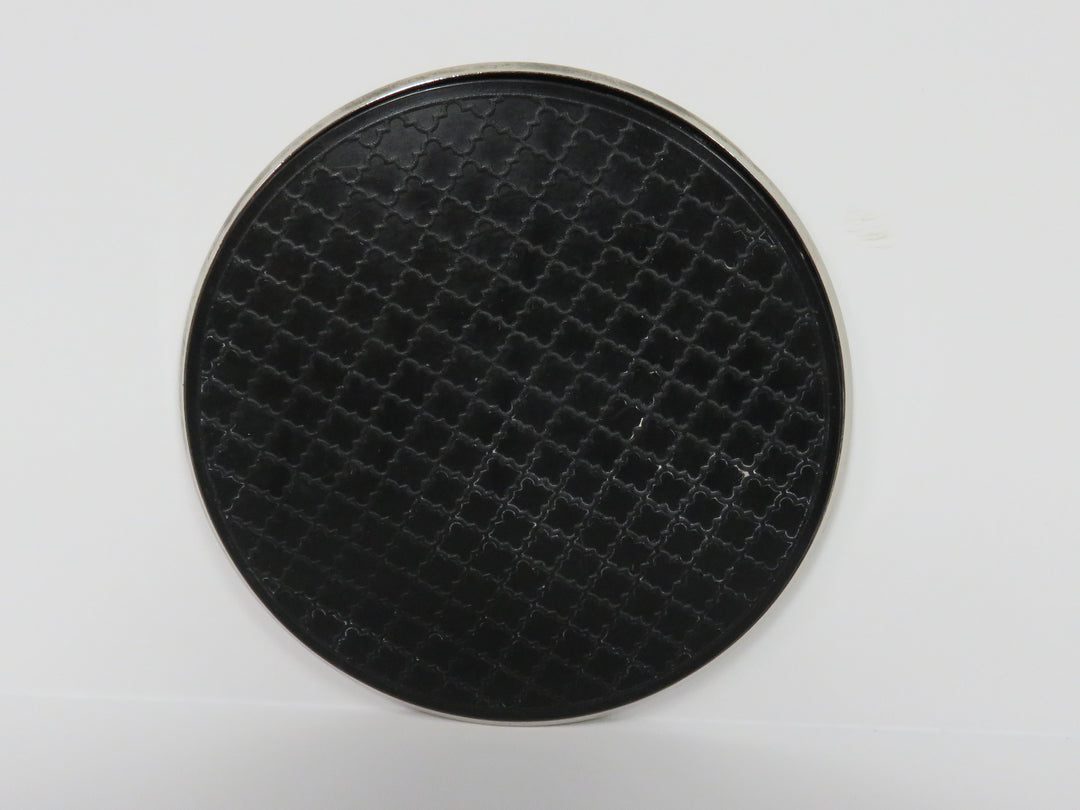 Floral Engraved Silverplated Coasters