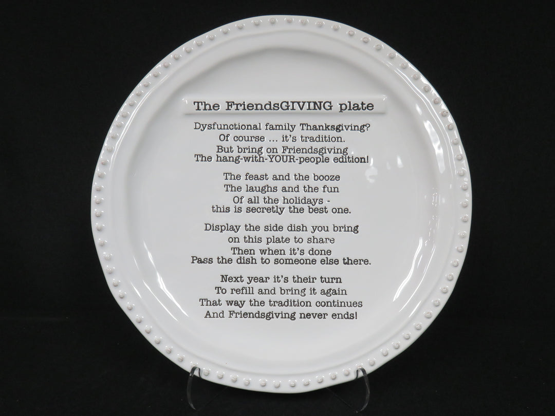 Mudpie "Friendsgiving" Plate