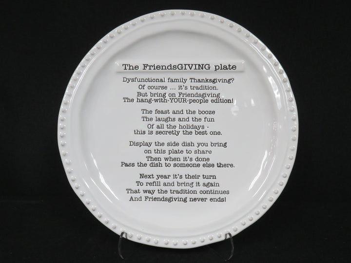Mudpie "Friendsgiving" Plate