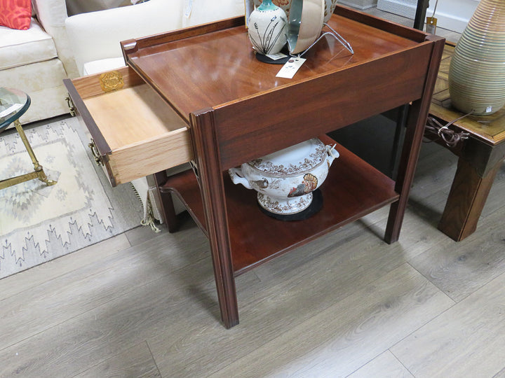 Hickory Asian Inspired End Table