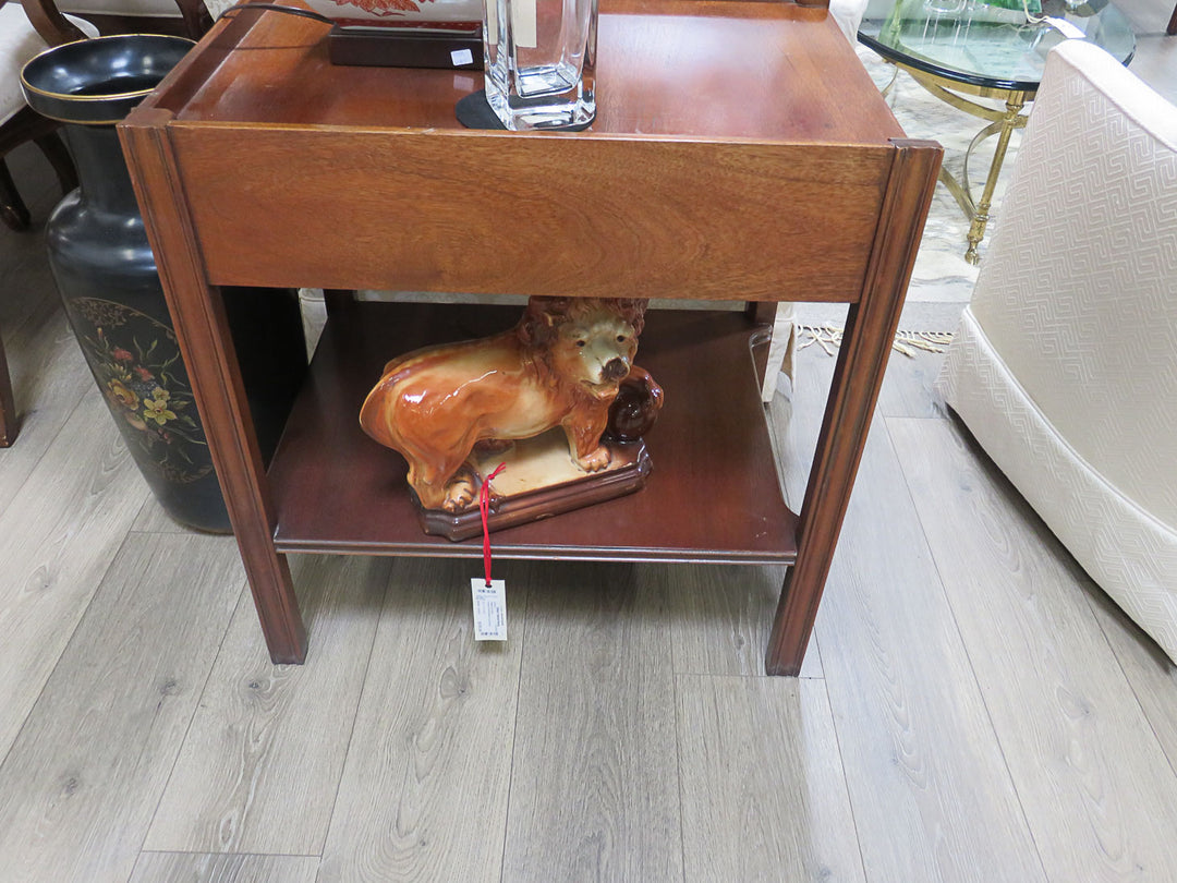 Hickory Asian Inspired End Table