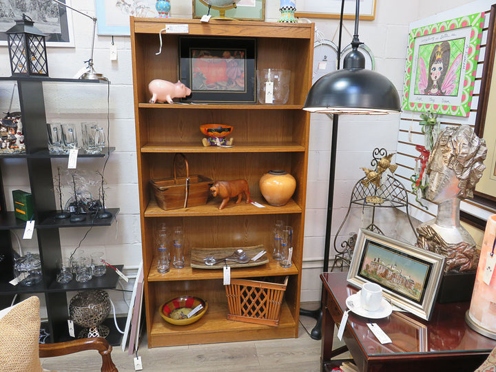 Tall Oak Bookcase