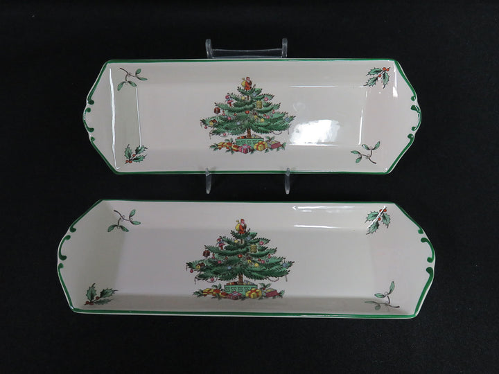 Spode Christmas Tree Cracker Trays
